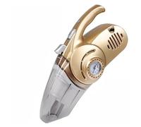 YFDGD Aspirateur De Voiture Multifonction 4 en 1, Plumeau Humide Et Sec, Soins Automobiles avec Manomètre De Pression des Pneus Et Gonfleur De Pompe À Air, Éclairage Et Éclairage