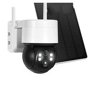 YFDGD Caméra Solaire WiFi 2K 3MP Surveillance vidéo extérieure sans Fil Protection de sécurité à Domicile Batterie Longue Veille Mini AI Humain Utilisation Facile