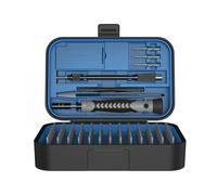 YFDGD Ensemble De Tournevis De Précision 130 En 1 Kits D'outils À Main Portables Embouts Magnétiques Mine Petit For Téléphone Portable Réparation De Montre PC Efficacité Précision(Blue set)