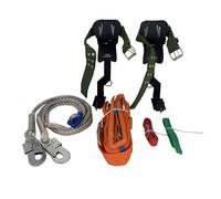 YFDGD équipement l'escalade dans Les Arbres Ensemble d'équipement d'escalade de Pointes d'arbre Rouge/Bleu Harnais sécurité Ceinture Sauvetage Corde Protection Chute for l'alpinisme(Blue Color)