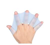 YFDGD Gants Natation Unisexe Grenouille Type Silicone Ceintures Natation Main Palmes Doigt palmés Gants pagaie Sports Nautiques Outil Accessoires(Blue,S for Child)