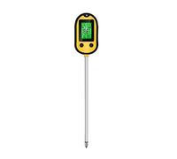 YFDGD Humidimètre 4/5 en 1 Sol PH mètre lumière du Soleil hygromètre LCD numérique Jardin Plante Fleurs capteur de température capteur Outil de Test d'humidité de l'environnement(5 in 1-01)