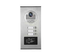 YFDGD Interphone Vidéo 7 Pouces WiFi sans Fil Visiophone Sonnette Système for 2/3 Unités Appartement Affichage Clair Protection Contre Intempéries(660-3)