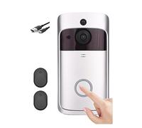 YFDGD Interphone Vidéo IP Intelligent WiFi Visiophone Porte Sonnette Caméra Alarme IR Caméras De Sécurité sans Fil Affichage Clair Protection Contre Intempéries(Option 7)