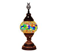 YFDGD Lampes De Table Vintage Vitrail Lampe De Bureau Tiffany LED Veilleuses Chambre Chevet Luminaires Décor À La Maison(J)