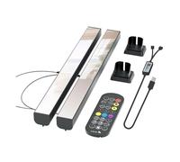 YFDGD Lumière LED RGB, Une Paire De Lampes Abyss, Bluetooth, Veilleuse D'ambiance, Éclairage Bureau, For TV, PC, Jeu, Cadeau Noël Lumière Douce Suffisante(Black)