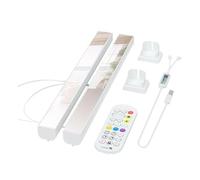 YFDGD Lumière LED RGB, Une Paire De Lampes Abyss, Bluetooth, Veilleuse D'ambiance, Éclairage Bureau, For TV, PC, Jeu, Cadeau Noël Lumière Douce Suffisante(White)