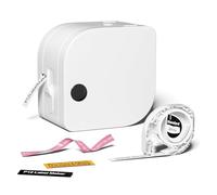 YFDGD Machine Fabriquer des Fabricant D'étiquettes Bluetooth Portable, Impression par Transfert Thermique avec Plusieurs Modèles D'icônes for Le Stockage, Bureau Et La Maison(White)