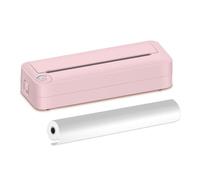 YFDGD Machine Fabriquer des Imprimante À Papier Portable A4, Impression Thermique sans Fil, Connexion BT, for Photo Mobile, Support De 210mm Large(Pink)