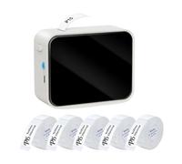 YFDGD Machine Fabriquer des Imprimante D'étiquettes P15, Mini Étiqueteuse Thermique Bluetooth, Portable(Printer Set 3)