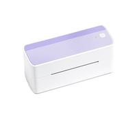 YFDGD Machine Fabriquer des Imprimante Thermique D'étiquettes Autocollantes, Bluetooth, 118mm, Portable, for Adresse Postale, Machine Largement Utilisée(White Purple)