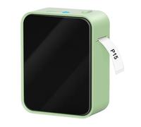 YFDGD Machine Fabriquer des Mini Imprimante D'étiquettes P15 avec Autocollant D'étiquette 3PK 12 * 40mm Machine D'étiquetage Bluetooth sans Fil Thermique Portable Adhésive(Green Set 1)