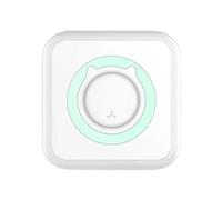 YFDGD Machine Fabriquer des Mini-imprimante Portative D'autocollants Thermiques, Papier sans Encre, Bluetooth, Fil, for Étiquettes(Light Green)
