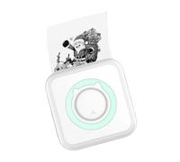 YFDGD Machine Fabriquer des Mini-imprimante Thermique Portable sans Fil BT, 203dpi, Étiquette Photo, Mémo, Impression De Mauvaises Questions, avec Câble USB(Blue)