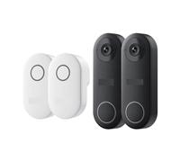 YFDGD Sonnette Vidéo WiFi 2K +, Interphone Intelligent for L'extérieur, Détection Humaine, De Porte Filaire avec Carillon Affichage Clair Protection Contre Intempéries(2Pcs D340W)