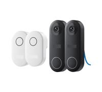 YFDGD Sonnette Vidéo WiFi 2K +, Interphone Intelligent for L'extérieur, Détection Humaine, De Porte Filaire avec Carillon Affichage Clair Protection Contre Intempéries(2Pcs D340P)