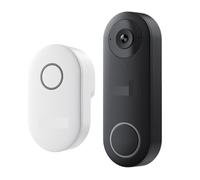 YFDGD Sonnette Vidéo WiFi 2K +, Interphone Intelligent for L'extérieur, Détection Humaine, De Porte Filaire avec Carillon Affichage Clair Protection Contre Intempéries(D340W)