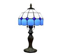 YFDGD Style Européen Tiffany Vitrail Créatif Salle À Manger Lampe De Table De Chevet Diamètre 20 CM E27(J type)