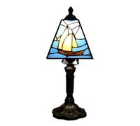 YFDGD Style Nostalgique Des Lampes De Table Tiffany En Verre Coloré Européen Et Américain For Restaurant Bar Café Chambre Chevet Led Lumières(Style J)