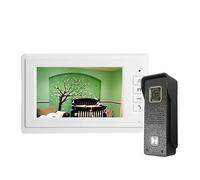 YFDGD Système D'interphone Vidéo 7 Pouces for La Maison Porte Téléphone Sonnette Caméra Multiple Villa Appartement Étanche Affichage Clair Protection Contre Intempéries(1 Monitor 1 Panel)