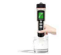 YFDGD Testeur d'eau 4 en 1 PH/ORP/H2 Et TEM Mètre Compteur D'hydrogène Dissous Testeur De Qualité l'eau Moniteur Ph Numérique Étanche for Aquarium Polyvalent Précis Facile
