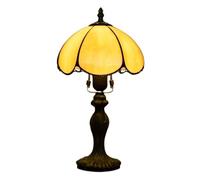 YFDGD Tiffany Vitrail Lampes De Table Créatif Baroque Méditerranéen Rose Soleil Fleur Matin Gloire Ombre Chambre Bel Éclairage(J)