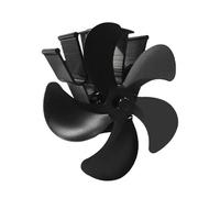 YFDGD Ventilateur Brûleur Bûches 4/5/6 Lame Tenture Murale Poêle À Chaleur Ventilateur Bûche Brûleur Bois Eco Silencieux Cheminée Économie D'énergie Maison Distribution De(5 Blade)