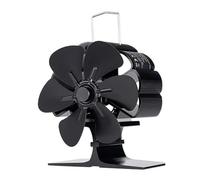 YFDGD Ventilateur Brûleur Bûches 6 Pales Mini Poêle Ventilateur Alimenté Par La Chaleur Bûche Bois Cheminée Brûleur Eco Silencieux Économie D'énergie Maison Chaude Distribution De Efficace(Stove Fan)
