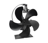 YFDGD Ventilateur Brûleur Bûches Ventilateur De Poêle À Double Moteur, 10/5/4 Pales, Chaleur, Cheminée, Non Électrique, Fonctionnement Silencieux For Bois(5 Blades)