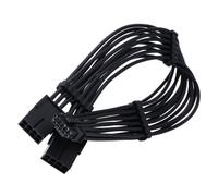 Yfenglhiry 16 AWG pour cartes graphiques série RTX40, 2 x 8 broches femelles vers 12 VHPWR PCIE 5.0 16 broches ATX3.0 câble modulaire 30 cm prise à broches solides