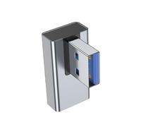 Yfenglhiry Connecteur adaptateur USB 3.0 mâle vers femelle USB 3.0 en-tête 90 degrés vers le haut pour ordinateur portable, ordinateur portable, PC, adaptateur à 90 degrés, profil bas