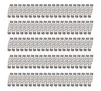 Yfenglhiry Lot de 100 hameçons de pêche à ressort pour carpes en acier émerillons à ressort unique cercle explosions hameçons de pêche à ressort