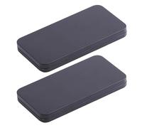 Yfenglhiry Lot de 2 boîtes de rangement en métal transparent pour billets de banque et objets de valeur