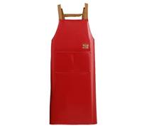 Yfenglhiry Tablier imperméable en cuir PU - Normal/allongé - Résistant à l'huile - Pour restaurant, cuisine, ménage, nettoyage - Tablier résistant à l'huile