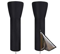 YFFS Housse De Protection pour Chauffage De Terrasse Au Gaz, Parasol Chauffant Exterieur Gaz,Imperméable Extérieur Anti-Poussière/Vent, Noir (226 * 85 * 48cm)
