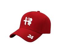 YFFTHREE Voiture Casquette de Baseball, pour Alfa Romeo 147 2000-2004 3-Door Anti-Soleil Coton Baseball Cap, Casquette de Baseball Réglable Unisexe Ajustable Casquette Automobile,Red