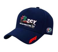 YFFTHREE Voiture Casquette de Baseball, pour Alfa Romeo 156 Crosswagon Anti-Soleil Coton Baseball Cap, Casquette de Baseball Réglable Unisexe Ajustable Casquette Automobile,Blue-2