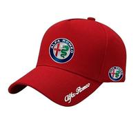 YFFTHREE Voiture Casquette de Baseball, pour Alfa Romeo 159 Anti-Soleil Coton Baseball Cap, Casquette de Baseball Réglable Unisexe Ajustable Casquette Automobile,Red