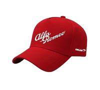 YFFTHREE Voiture Casquette de Baseball, pour Alfa Romeo Giulia Stelvio Anti-Soleil Coton Baseball Cap, Casquette de Baseball Réglable Unisexe Ajustable Casquette Automobile,Red