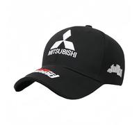 YFFTHREE Voiture Casquette de Baseball, pour Mitsubishi Attrage 2019-2023 Anti-Soleil Coton Baseball Cap, Casquette de Baseball Réglable Unisexe Ajustable Casquette Automobile,Black