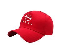 YFFTHREE Voiture Casquette de Baseball, pour Opel Insignia Country Tourer 2013-2017 Anti-Soleil Coton Baseball Cap, Casquette de Baseball Réglable Unisexe Ajustable Casquette Automobile,Red