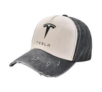 YFFTHREE Voiture Casquette de Baseball, pour Tesla Model X 2015-2021 Anti-Soleil Coton Baseball Cap, Casquette de Baseball Réglable Unisexe Ajustable Casquette Automobile,Black