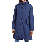 YFFUSHI Femme Veste Imperméable Coupe-vent d'Extérieur Léger et Respirant Veste de Pluie à Capuche Trench-coat Mi-long