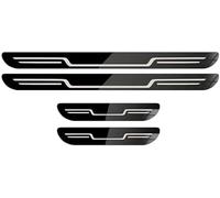 YFFYSM 4pcs Voiture Acier Inoxydable Seuil Porte Plaques pour Toyota Verso-S II 2010-2015,Accessoires de Style de Voiture.