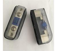 YFHGULBTK Câble d'alimentation 2pcs / lot 4AWG 8AWG dans Out Bolt-on Fuse Car Amplificateur Automotive with Mini Anl Fusible 60a(with 2pcs Fuse 40A)