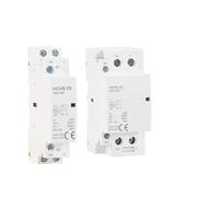 YFHGULBTK Contacteur modulaire Domestique AC HCH8-25A 2P 4P 40A 63A 100A 220V DIN Rail avec Interrupteur de Commande Manuel 2NO 1NO 1NC 2NC 4NO 4NC 1 pièce(16A-2N02NC)