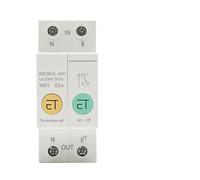 YFHGULBTK Disjoncteur WiFi 1P + N, Puissance d'énergie, kWh, Compteur, minuterie, Relais, voltmètre, Protection Contre Les fuites, limiteur RCCB(10)