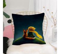 YFHJV Taie Oreiller Microfibre - Housse Coussin Doux, Confortable, Respirant et Hypoallergénique,Le Petit Prince et Le Renard, Le Petit Prince et Son Renard, Le Petit Prince Renard,40x40 cm