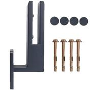 YFJBDKS Supports de fixation latérale pour verre en acier inoxydable 304 ultra-résistants Poids net : 2100 g, Traitement de surface résistant aux intempéries,Noir,1 pack 200mm