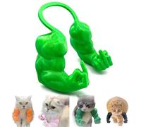 Yfjyxen Costume de Chat avec Bras Musclés Imprimé 3D, Drôle Créatif Accessoire de Cosplay Animaux Halloween pour Chatons et Chiens Blague Summerween Fête Au Quotidien Photo Virale